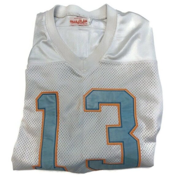 Mitchell & Ness Throwbacks 1984 Miami Dolphins Dan Marino Jersey White Size 52 - Picture 11 of 11